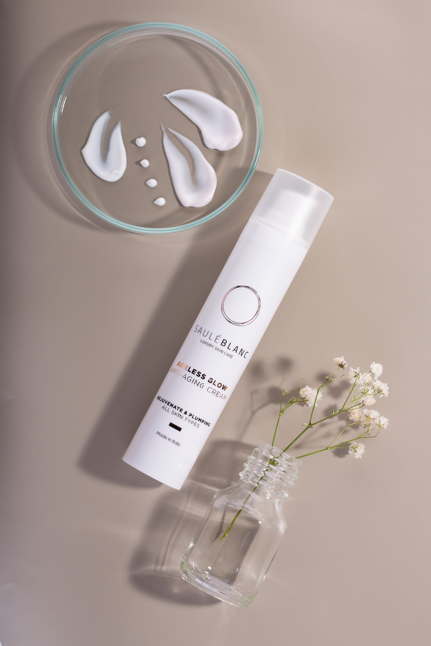 Ageless Glow Anti-Aging Cream.